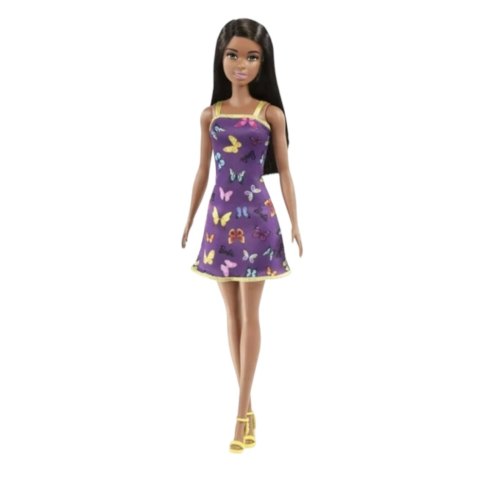 AA Barbie Doll with butterfly dress